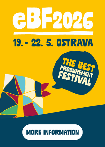 eBF - Sharing knowledge about digitization of procurement and orders in a unique festival atmosphere / 19 - 22 May 2026, Ostrava, Dolní Vítkovice